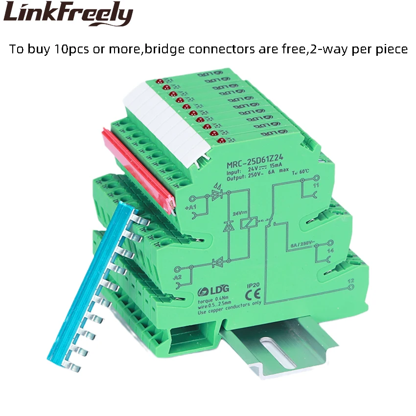MRC-25D61Z24 катушки 24VDC электромагнитное реле доска 6A 250VAC/нагрузочный модуль