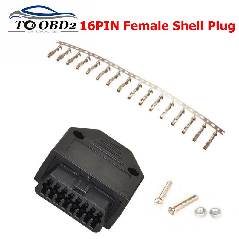 Высокое качество авто диагностический OBD2 16 Pin гнездовой разъем корпус для