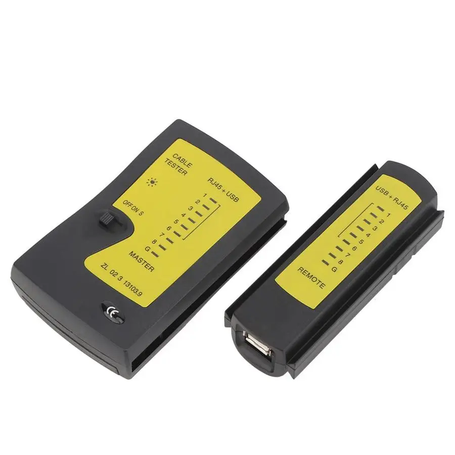 YG468U кабель тестовый er детектор Профессиональный RJ45 + USB Быстрый точный тест сети