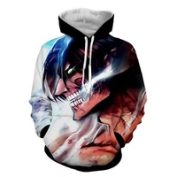 anime attack on titan cosplay costume 3d printed pullover loose men hoodies