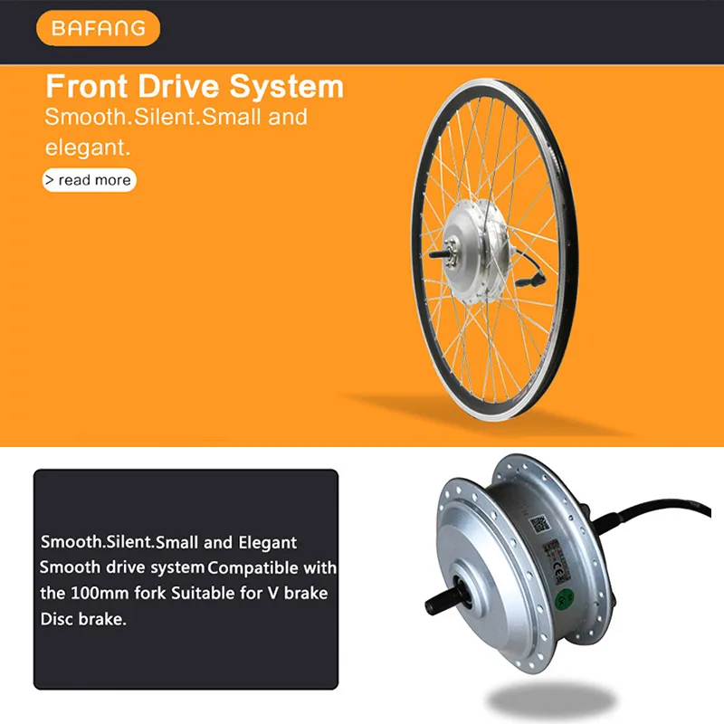 Bafang 36 v/48 v 250w 350w 500w переднее колесо двигателя E-bike бесщеточная Планетарная втулка колеса 26 дюймов 700C Электрический велосипед конверсионный комплект