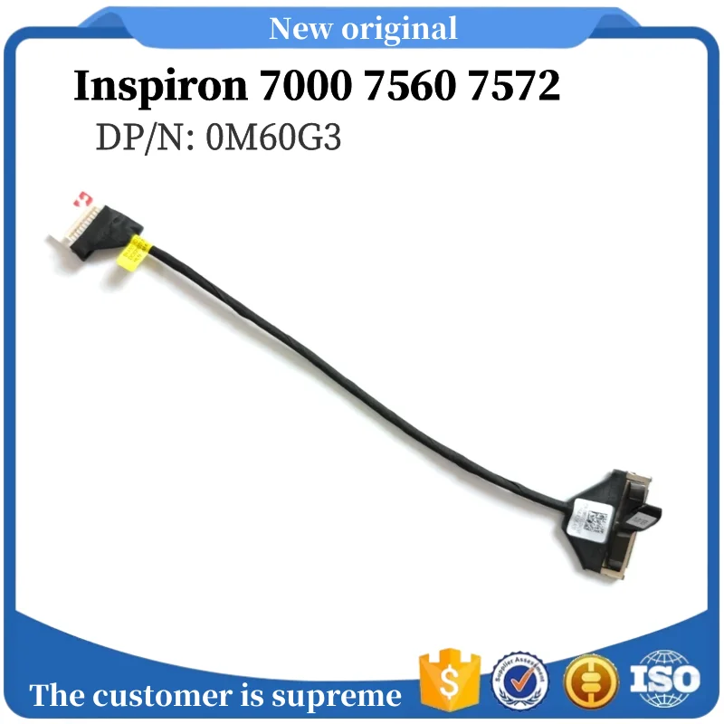 

New Original For DELL Inspiron 7000 7560 7572 Laptop Switch Cable USB Board Cable BKA50 DP/N: 0M60G3 DC02002IJ00