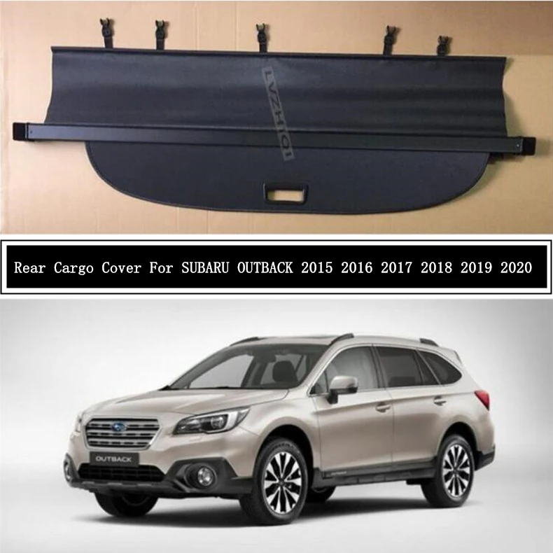 Rear Cargo Cover For SUBARU OUTBACK 2015 2016 2017 2018 2019 2020 2021 2022 Partition Curtain Screen Shade Trunk Security Shield