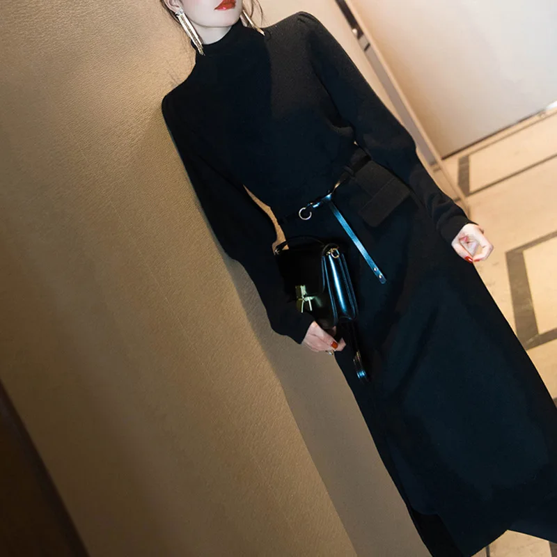 

Women Two Piece Set Black Tops + Korea Skirts Plus Size Vintage Clothes 2021 Woman Dresses Suit Slim Body Streetwear Aesthetic