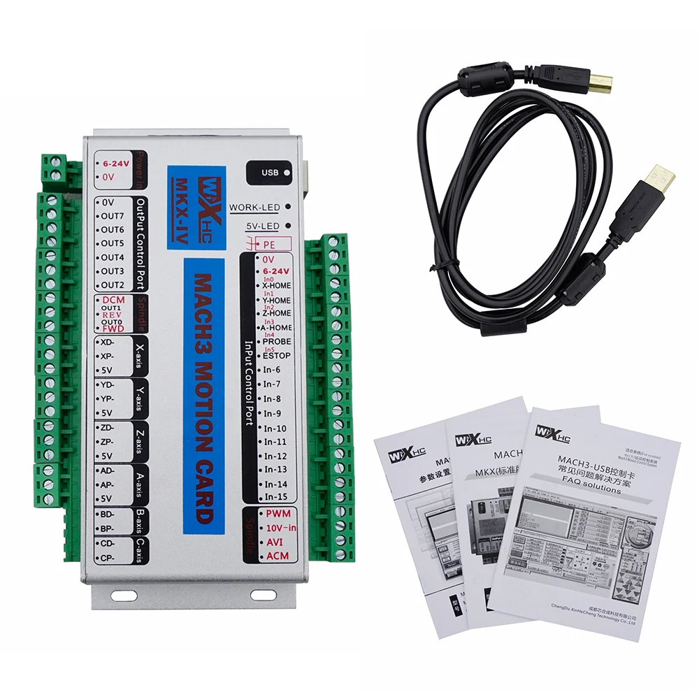 ECO SOURCES высокое качество MK4 IV Mach3 USB 400 кГц 4 оси CNC управление движением карты Breakout