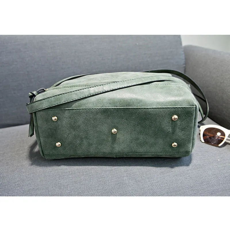 

Multifunction Handbags for women New frosted leather Retro diagonal crossbody bags Female Large Capacity Tote Bag Bolso Mujer