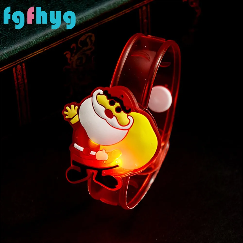 Популярные Рождественские игрушки коллекция 2019 года светящиеся на запястье для