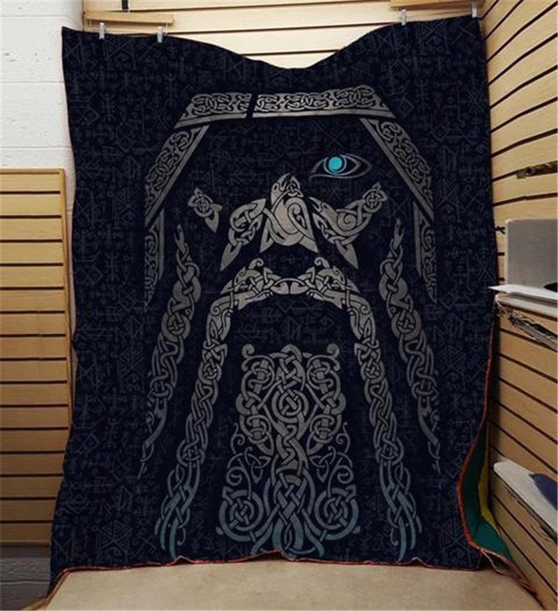 Летнее стеганое одеяло с принтом викингов для детей школьная кровать взрослых