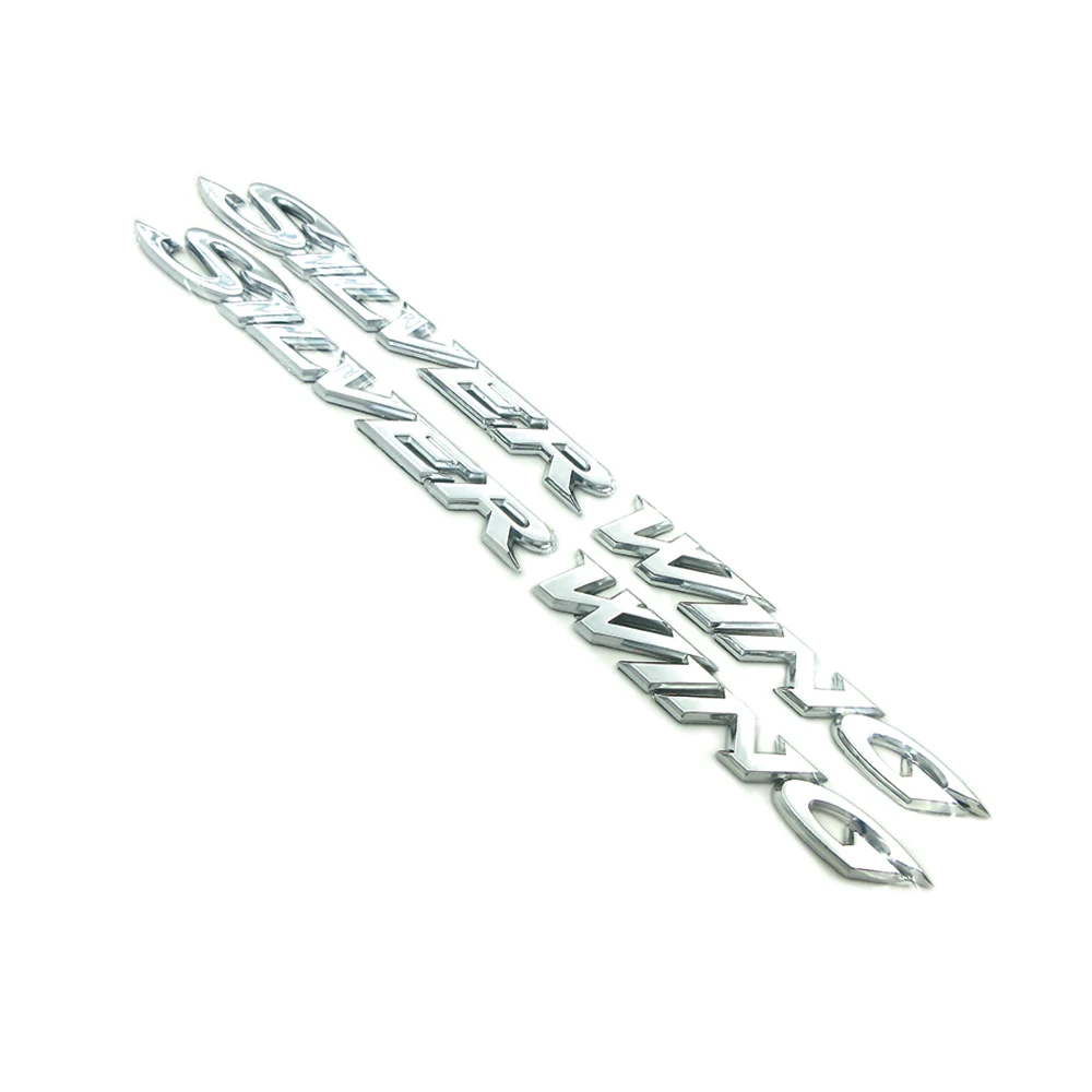 

Эмблема бензобака для мотоцикла, значок на топливо, наклейка с буквами для Honda Silver Wing GT 250 400, хромированные/Золотые пластиковые наклейки из АБС-пластика