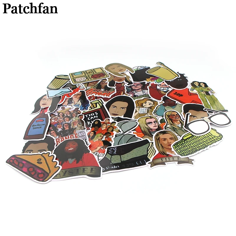 Patchfan 35 шт. Оранжевый черный дети забавные наклейки пакет письмо креативный стиль для DIY настенный телефон Скрапбукинг альбом A2294