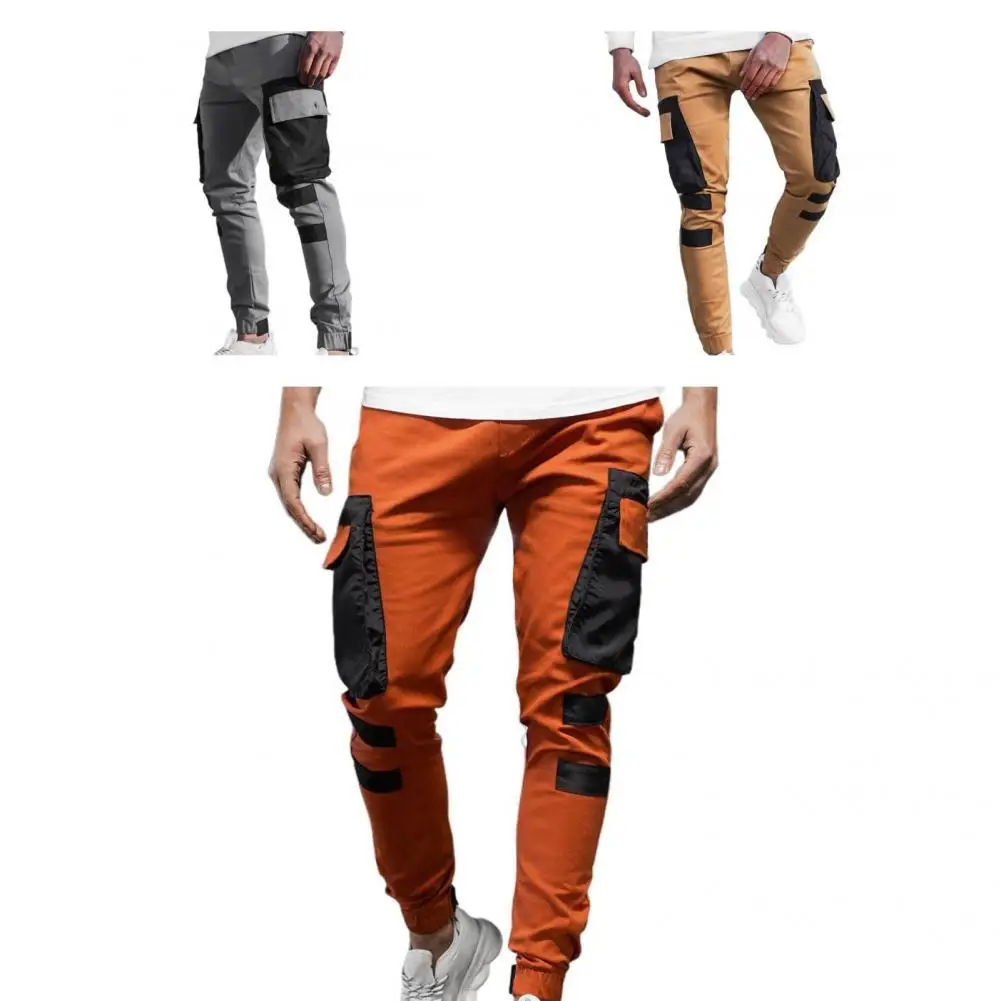 

Stylish Men Pants Slim Fit Non-allergenic Track Pants Slim Fit Men Jogger Pants
