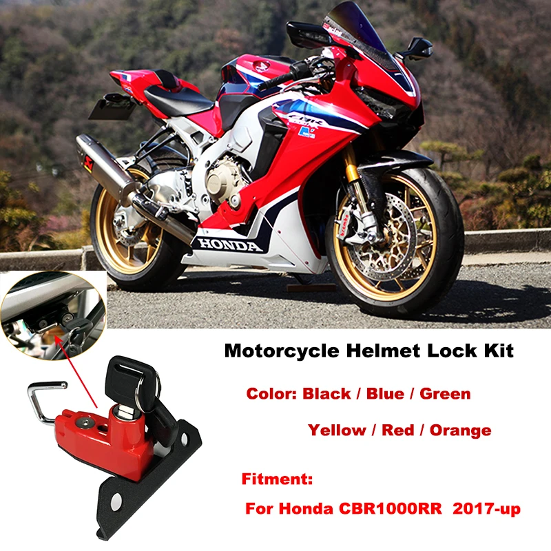Набор замков для мотоциклетного шлема CBR1000RR с двумя ключами HONDA CBR1000 RR 2017 2018 2019 на