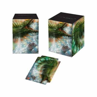 Зеленый Ультра Pro Deck Box UMA Ultimate Master Art настольные игры карты TCG колода чехол для магических карт MGT/Pkm/YGO/сборные игры - Цвет: Зеленый