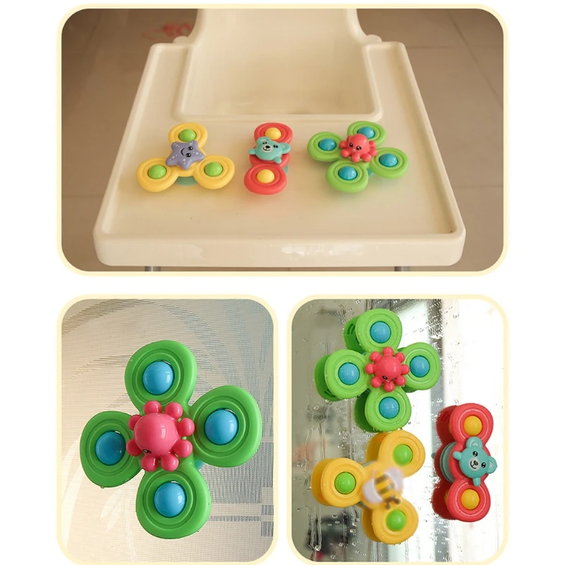 

Rotating Flower Sucker Makes Sound Baby's Fun Dining Table And Chair Insect Sucker Turn And Turn Happy Rattle Toy