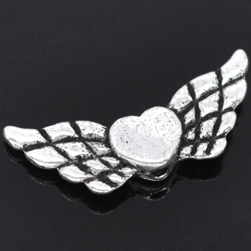 DoreenBeads цинковые бусины вставки из сплава крыло античный серебряный цвет DIY