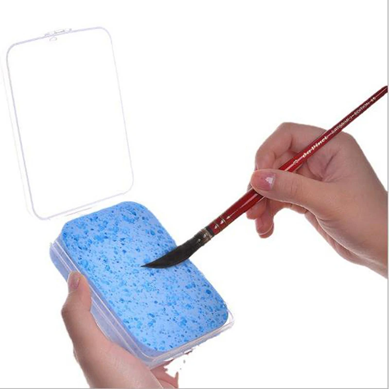 Watercolor Painting Sponge Boxed Moisturizing Special Water Chalk Sponge Strong Water Absorption Cleaning Tool Art Supplies