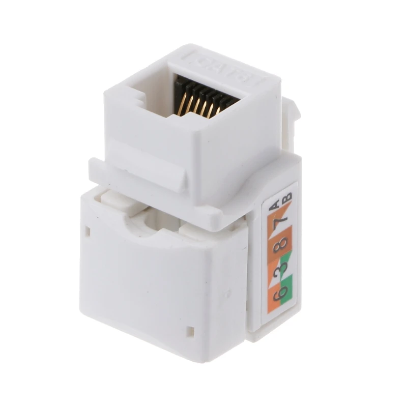 

CAT6 Network Module Information Socket RJ45 Connector Adapter Keystone Jack Video Card