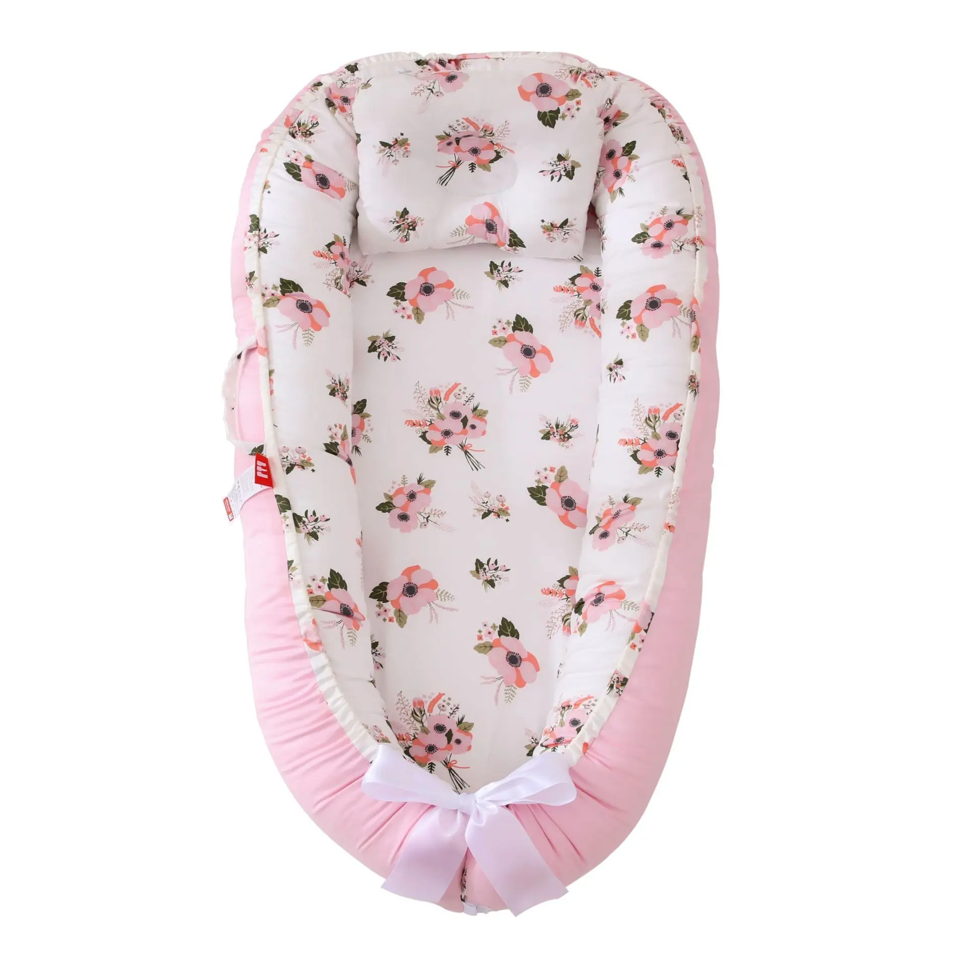 

Portable Baby Nest with Pillow Cushion Baby Crib Cotton Fabric Bassinet Baby Bed Cot Cunas Para Bebes Multifuncional