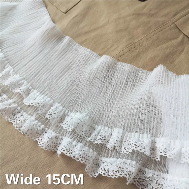 Белое Плиссированное свадебное платье из тюля 15 см широкая двухслойная