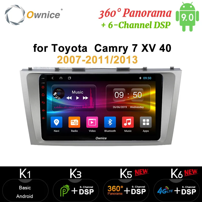 Ownice 2 Din 8 ядер Android 9 0 автомобильное радио Видео DVD GPS Navi 4G LTE 360 панорама DSP SPDIF для Toyota