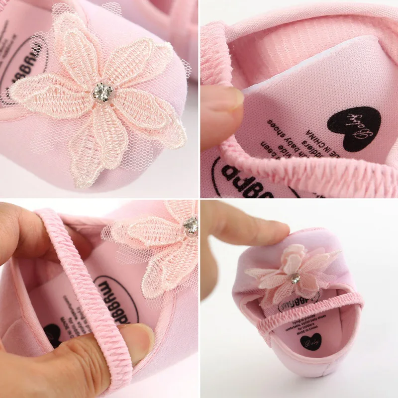 

Baby Girl Shoes Infants Embroidery Floral Pattern Princess Shoes First Walker With Flower Headwear