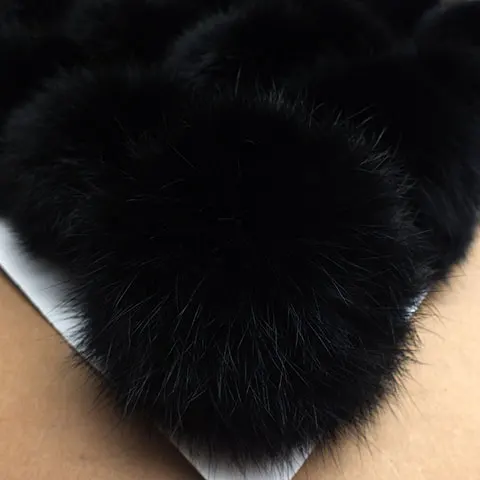 8 см помпон кролик пушистый брелок Pom лампа Pom женская сумка Porte Cleff брелок натуральный мех кролика рекс шар натуральная шерсть мех брелоки - Цвет: 18