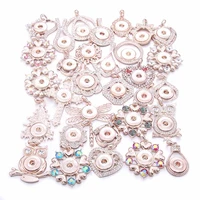 new rose gold snaps jewelry necklaces snap button necklace rhinestone crystal snap necklace buttons pendant women jewelry