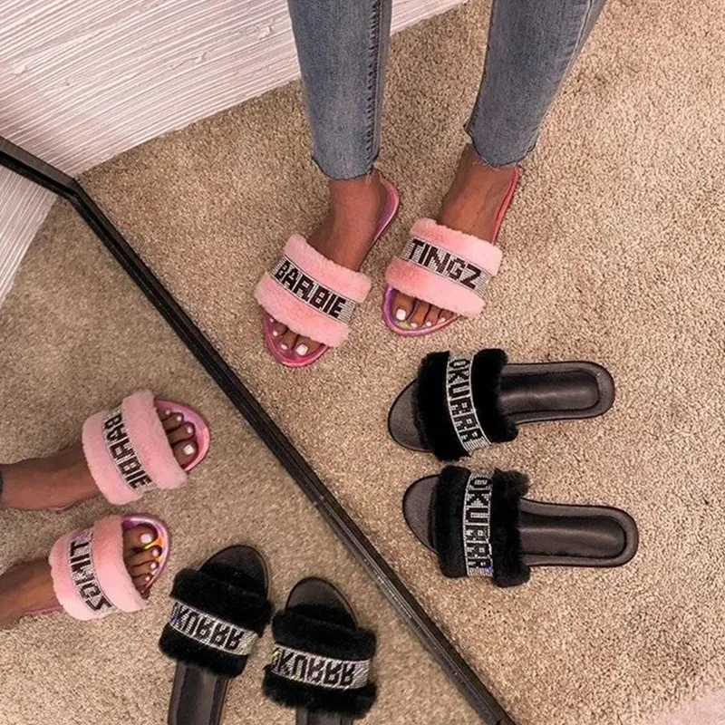 

Summer New Fashion Slippers Women Crystal Beach Flat-Heeled Slippers Open-Toe Flat-Bottom Non-Slip Sandals And Slippers Women