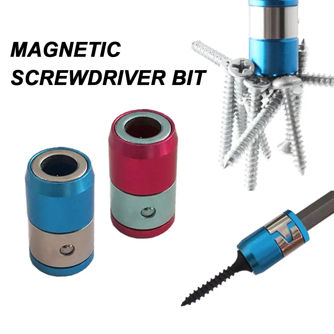 

Universal Magnetic Bit Holder Alloy Electric Magnetic Ring Screwdriver Bits Anti-Corrosion Strong Magnetizer for Phillip Drill