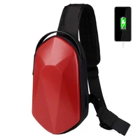 men shoulder bags usb charging messenger bags anti theft male waterproof sling chest bag school short trip cross body bags