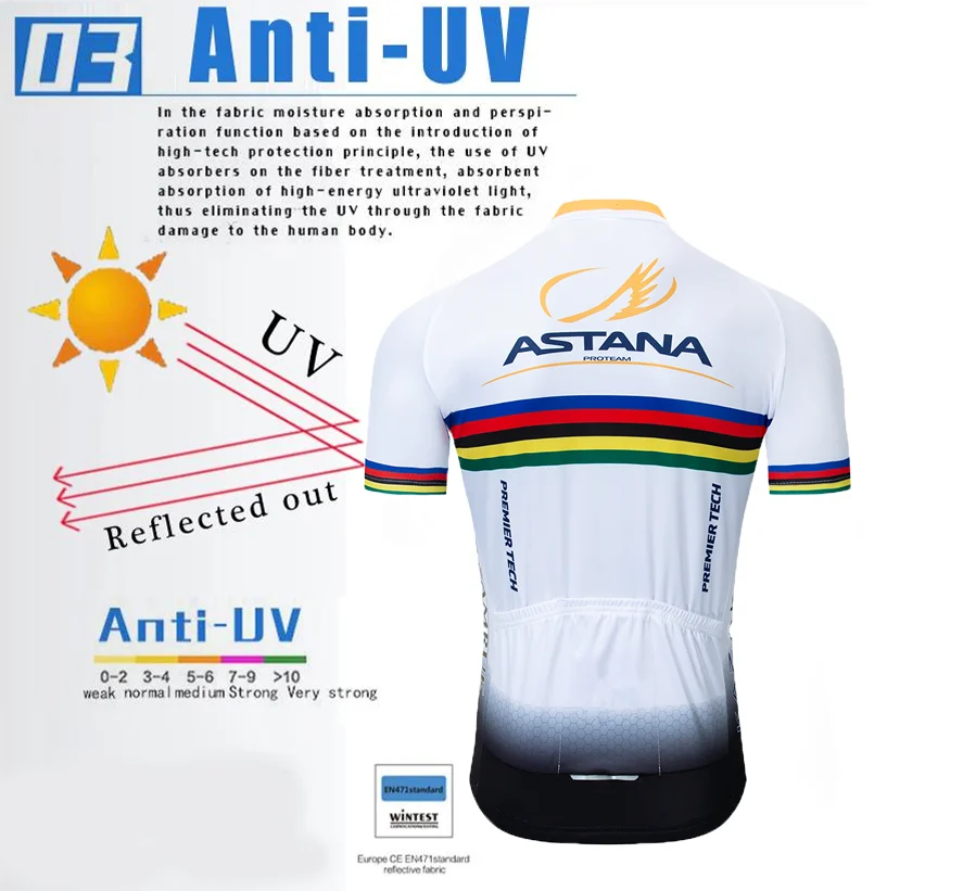 2019 велосипедная команда ASTANA Pro с коротким рукавом Maillot Ciclismo мужские комплекты