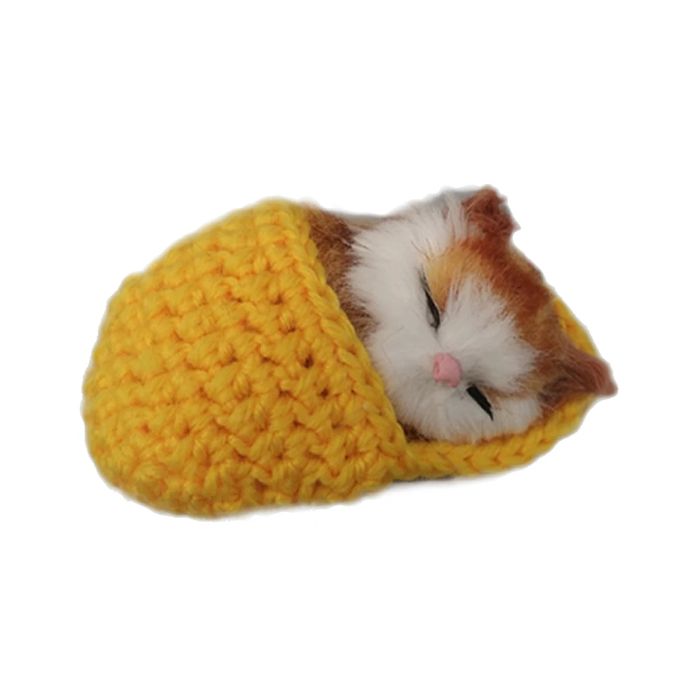 Симпатичная звезда Спящая кошка в тапочке кукла игрушка мини-котенок обуви с