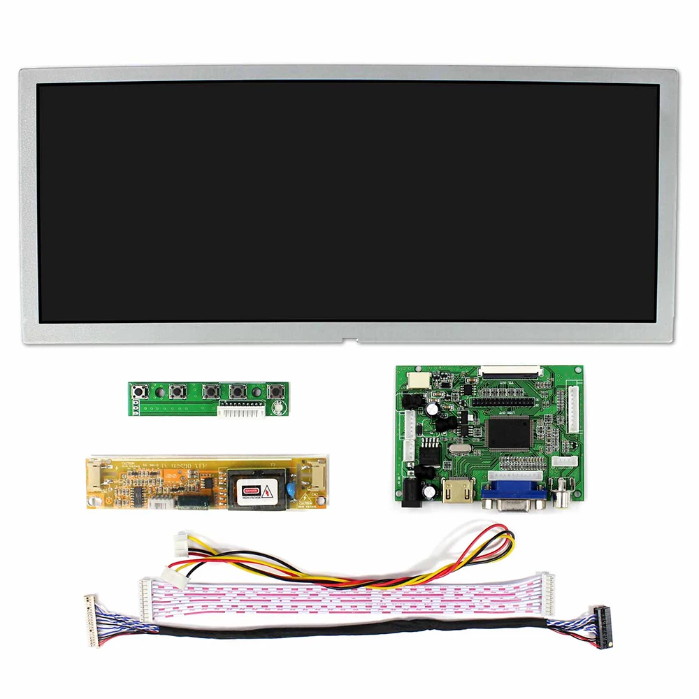 ЖК-дисплей Latumab 12 3 дюйма LQ123K1LG03 1280 × 480 монитор с/без монитора комплект для Raspberry Pi |