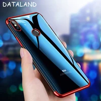 luxury ultra thin transparent plating tpu soft silicone back cover for xiaomi xiao mi 8 9 10 se pro lite phone coque