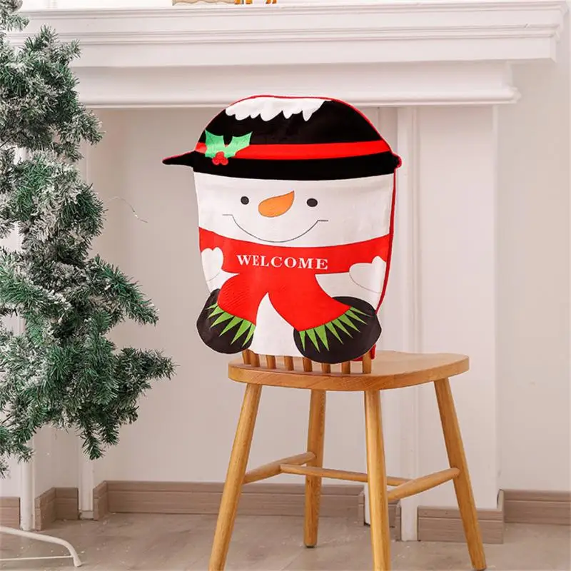

2021 Christmas Cloth Chair Cover Santa Claus Covers Merry Christmas Decorations For Home Table Decoration Accessories Arts Gifts