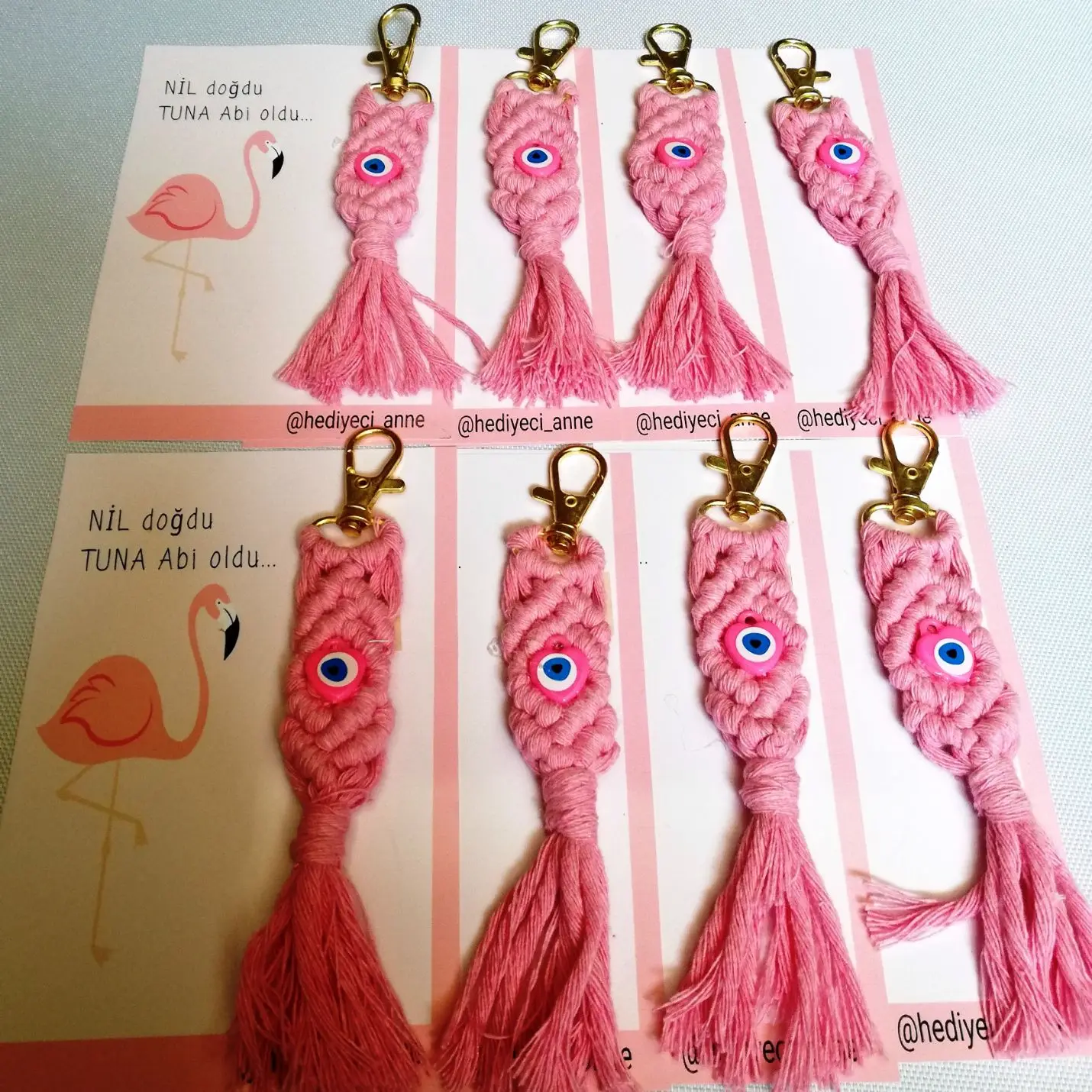 

Handmade Macrame Keychain-Bag Ornament-1