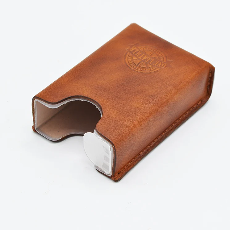 One Leather Cigarette Box Men Gift Cigarette Case Mens Gifts Cigarette Cover Smoke Tobacco Pouch Vegetable Tanned Leather