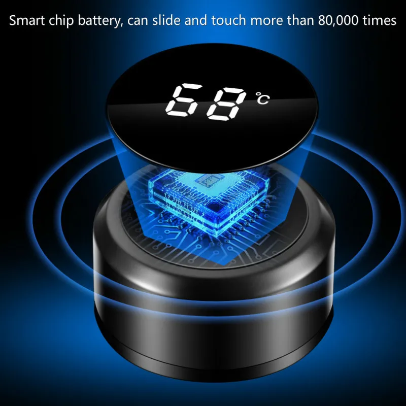 480 мл креативный умный термос бутылка для воды чашка дисплей температуры