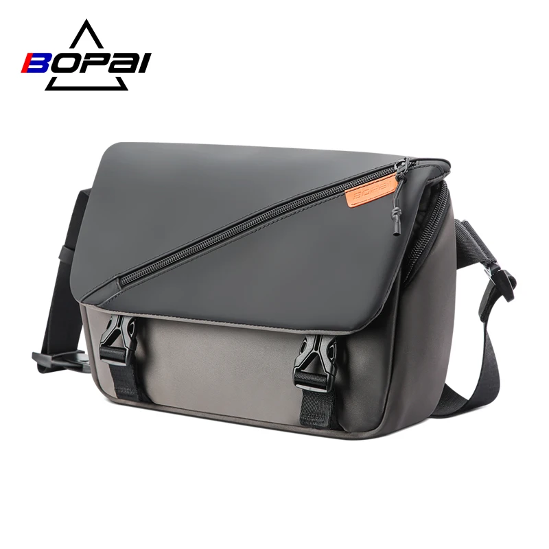 BOPAI New Fashion Shoulder Bag Men's Waterproof Large-Capacity Messenger Handbag Trendy Casual Travel Bag Multifunctional Men's