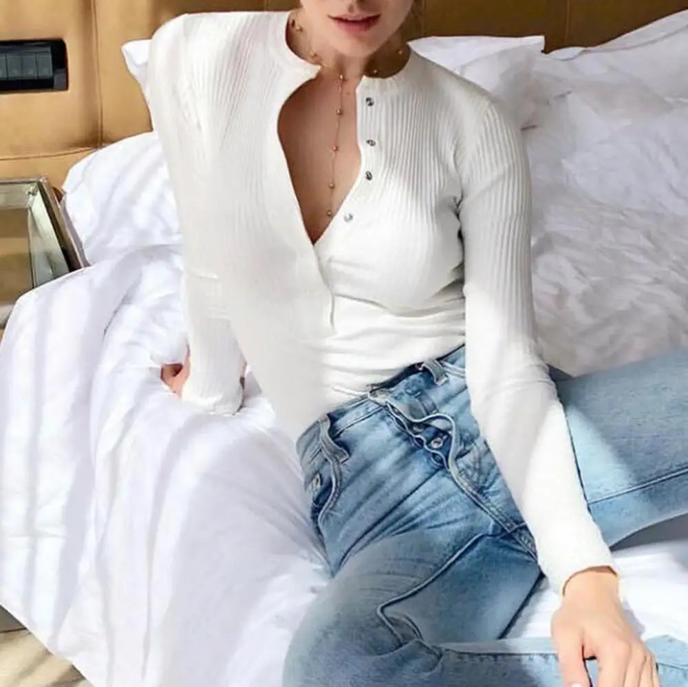 Повседневные женские боди модный однотонный Облегающий комбинезон с круглым