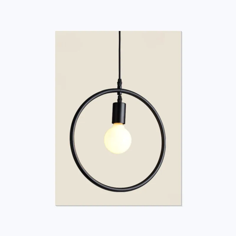 Nordic Modern деревенский подвесной светильник лаконичный промышленный lampTriangle E27
