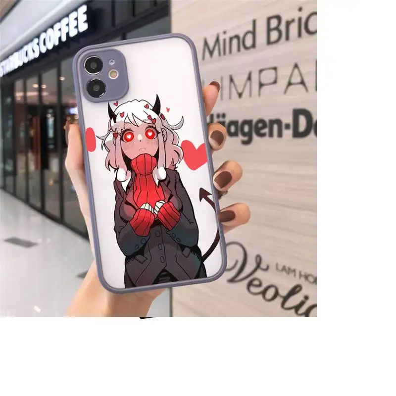 

Devil woman Phone Cases Matte Transparent for iPhone 7 8 11 12 s mini pro X XS XR MAX Plus cover funda