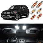 Светодиодная интерьерная с Canbus светильник набор для Mercedes Benz ML GL GLK GLA класса W163 W164 W166 X164 X166 X204 X156 Купол Карта лампа багажника