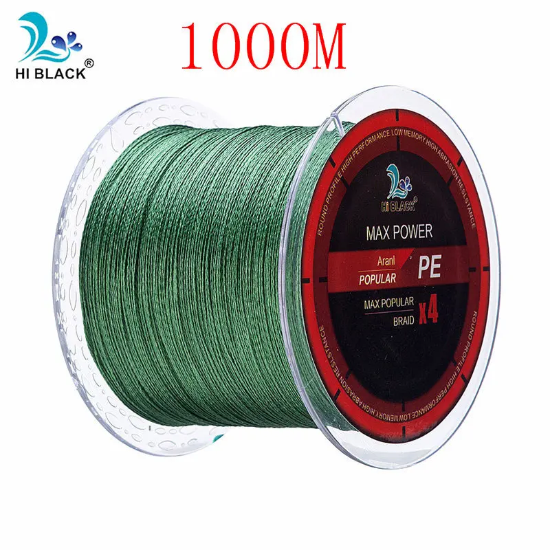 Green 1000m Новинка m500m1000m 4 нити Япония многофиламентная PE плетеная леска 8 фунтов до 80 фунтов жесткая и прочная леска - Цвет: Green 1000m