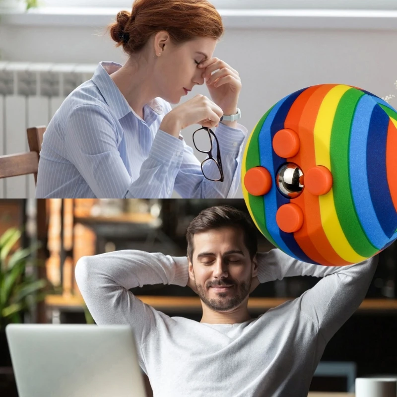 

50 л, 2 дюйма, гироскоп для пальцев, фотоинтерактивный игрушечный мяч, сенсорная игрушка, антитревожный Ручной игровой коврик, мяч для взрослы...