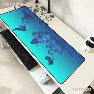 world map mouse pad locrkand pad to mouse notbook computer mousepad hot sales gaming padmouse gamer laptop 90x40cm mouse mats free global shipping