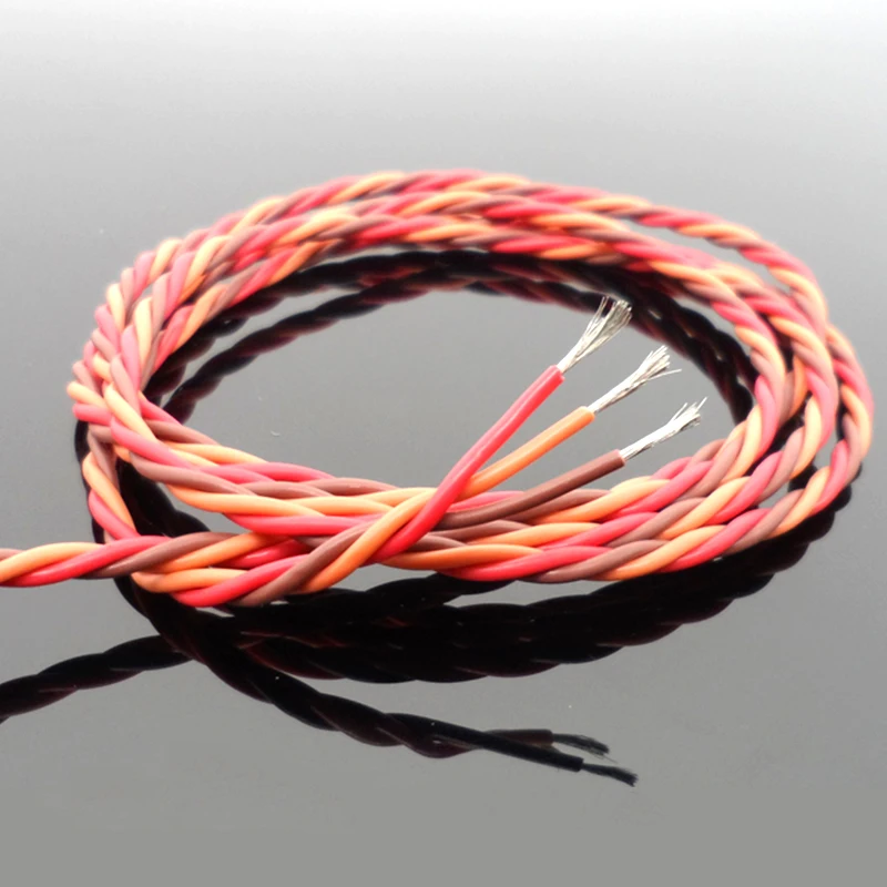 5 метров 22AWG 60 Core 3P Twist Servo Удлинительный кабель Коричневый Красный Оранжевый JR Futaba