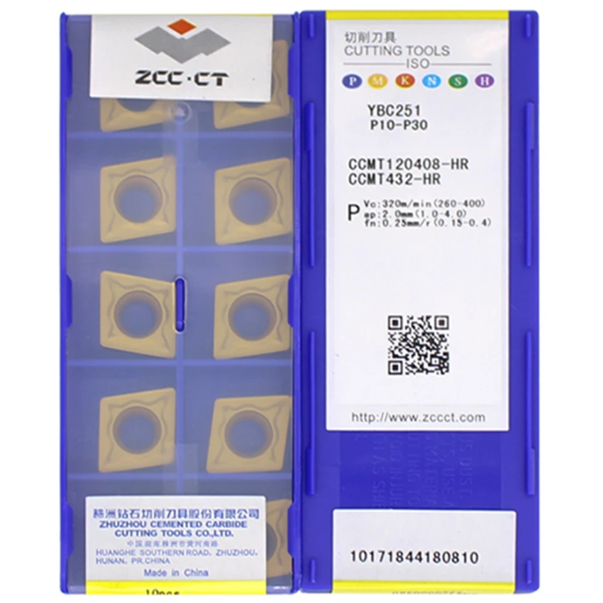Режущий нож ZCC.CT про CCMT120408-HR YBC251/CCMT120412-HR YBC251/CCMT120408-HR YBD152 CCMT432 CCMT433 ЧПУ карбдная