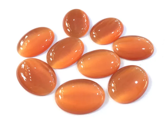 

Gemstone Oval Cabochon Wholesale Cat Eye 18x25mm Oval Beads for jewelry making Ring face Pendant accessories 10pcs/lot