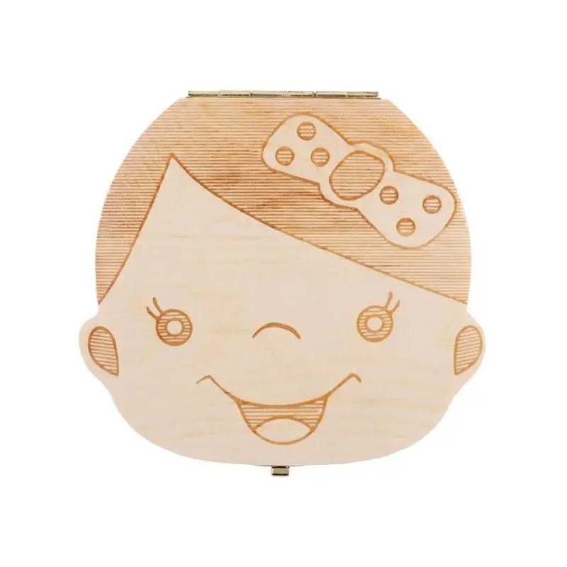 

Wooden Male and Female Baby Deciduous Teeth Box Lanugo Box Tooth Umbilical Box Baby Cord Box Souvenir Souvenir Collection U9W8
